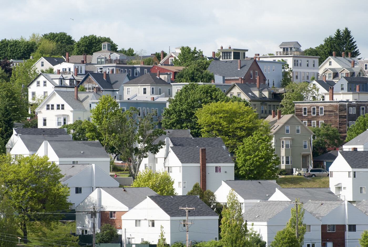 Neighborhood of older Maine homes that benefit from both home inspections and energy assessments