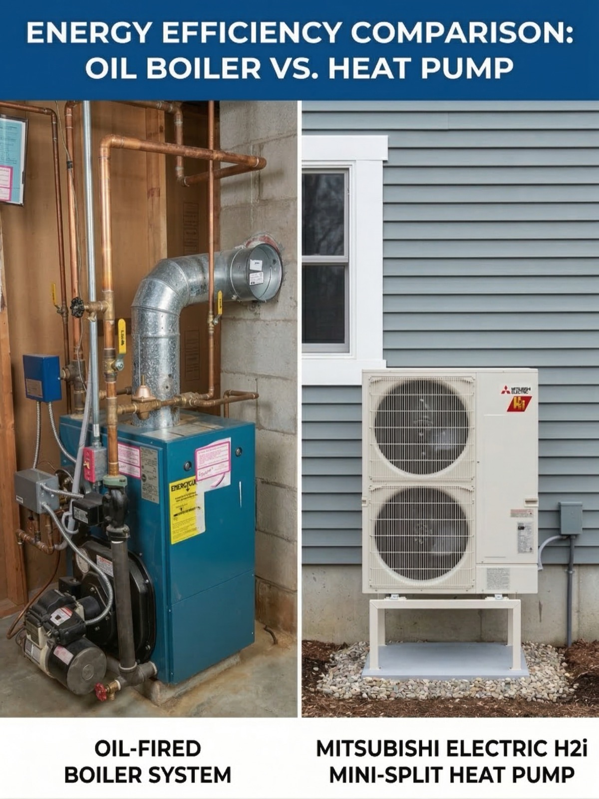 Oil boiler vs heat pump comparison